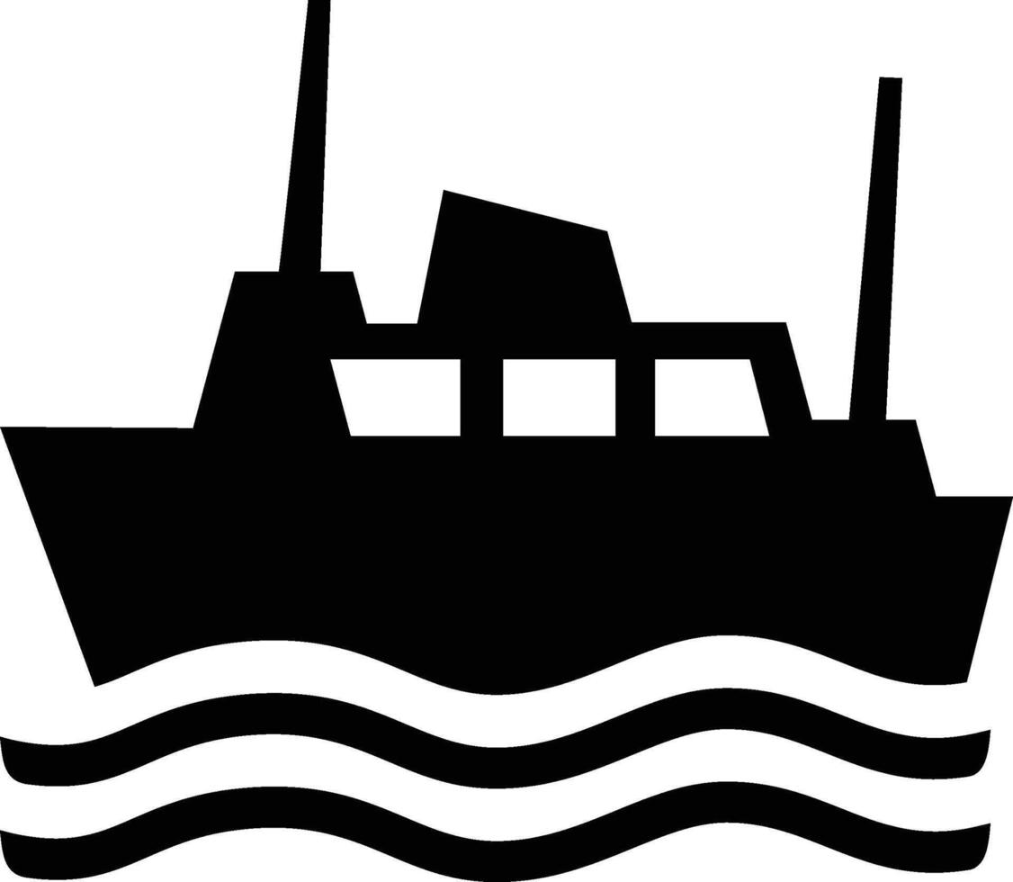 Port, or Ships, or Ferries, or Boats iso symbol vector