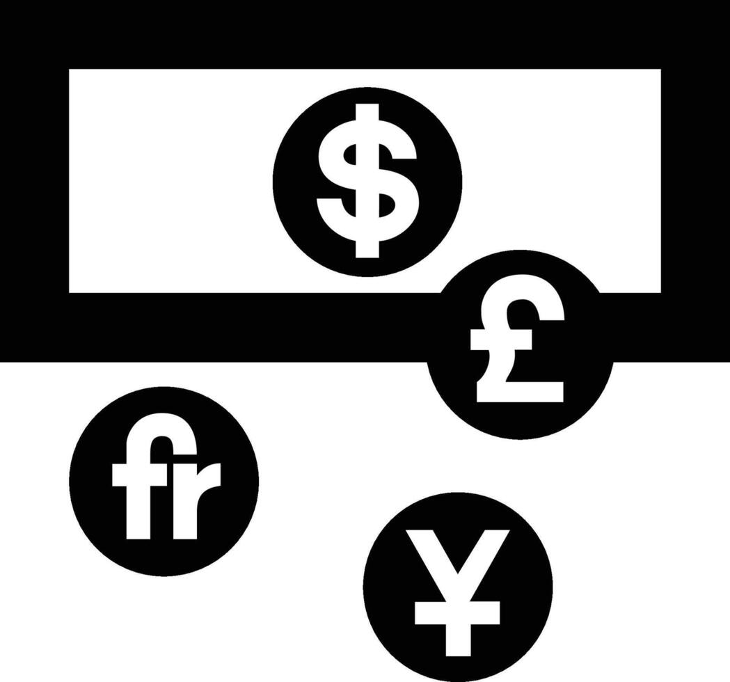 currency exchange public facility iso symbol vector