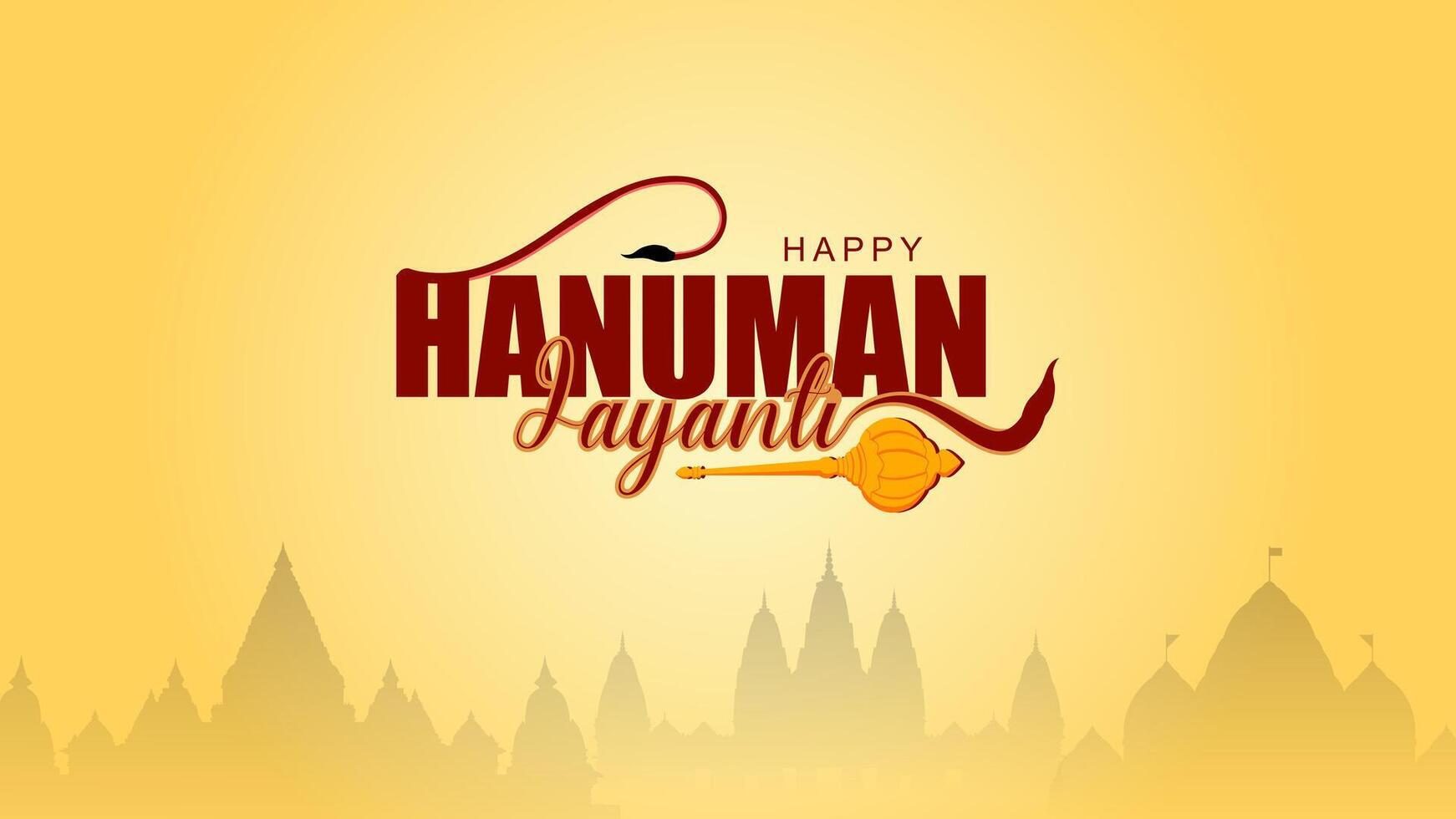 Happy Hanuman Jayanti Social Media Post The Festival of India vector