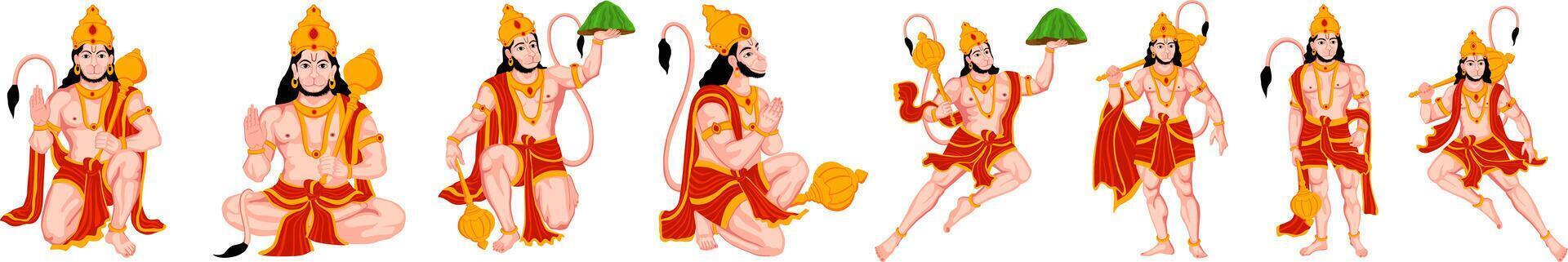 Happy Hanuman Jayanti Social Media Post The Festival of India vector