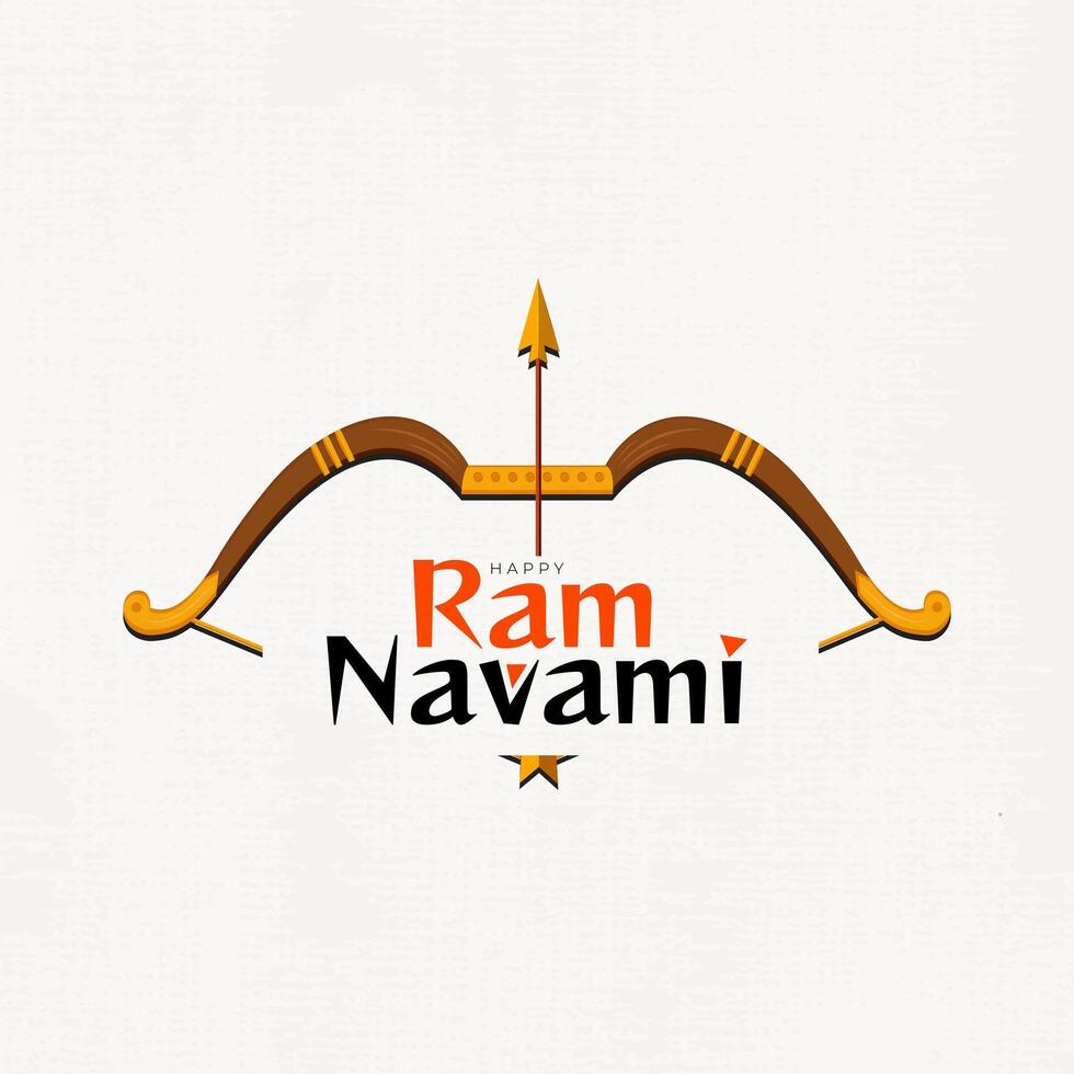 Happy Ram Navami festival of India Social Media Post vector