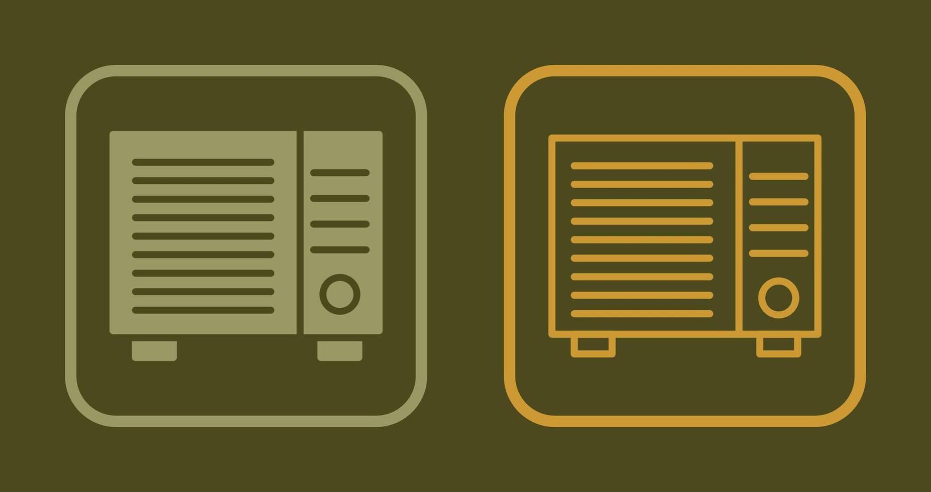 AC Window Unit Icon vector