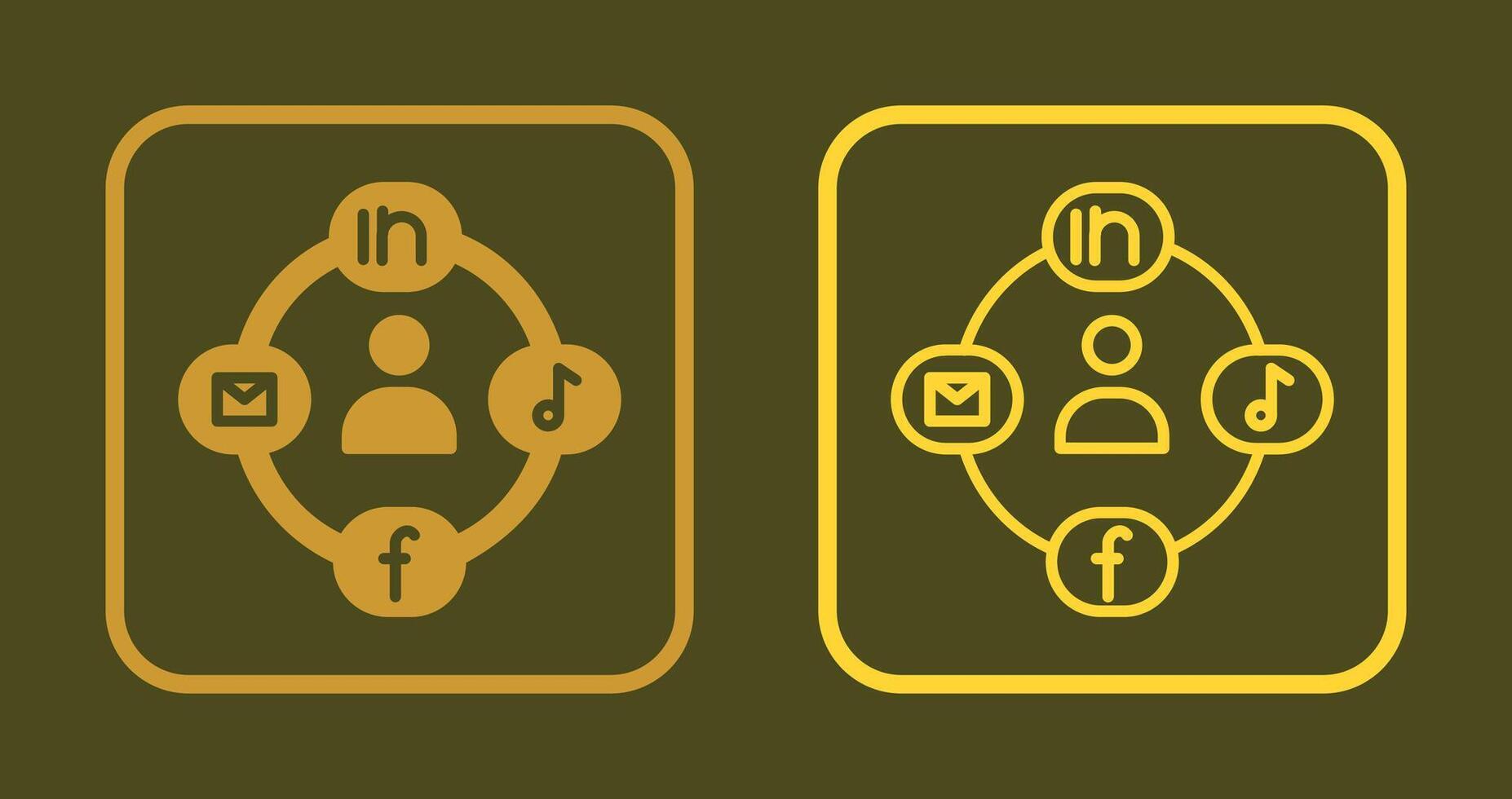 Social Circle Icon vector