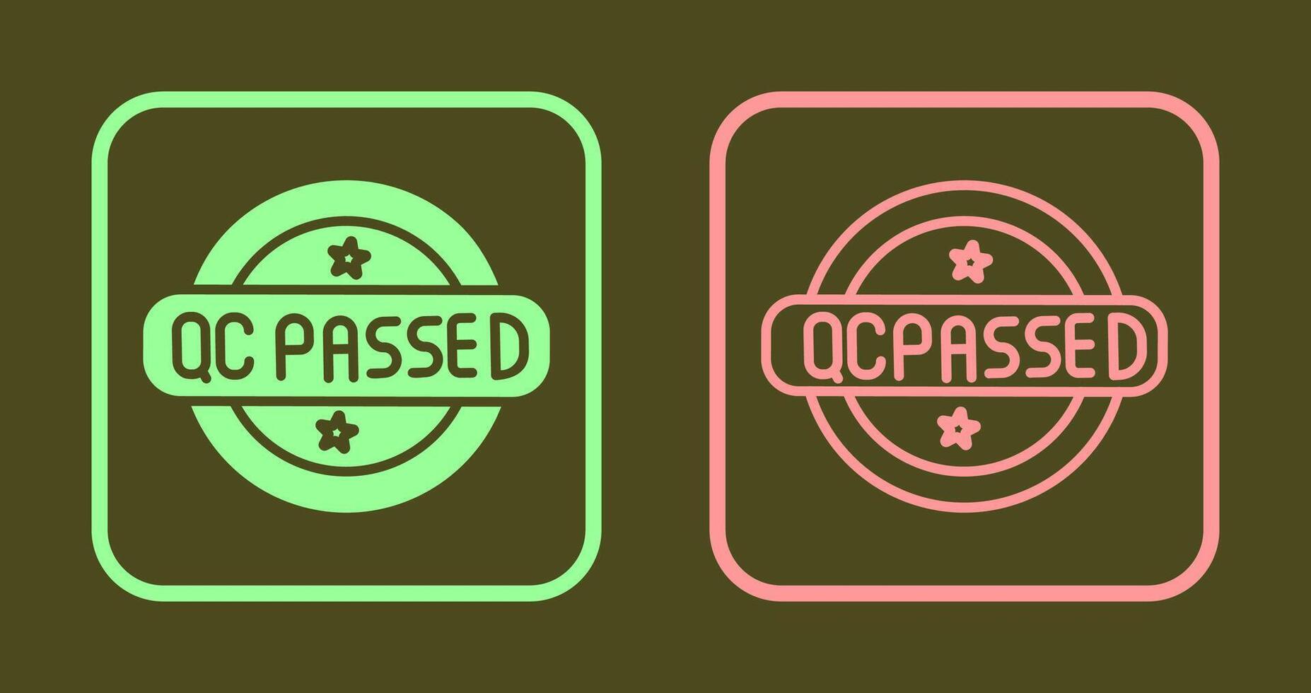 QC Passed Icon vector