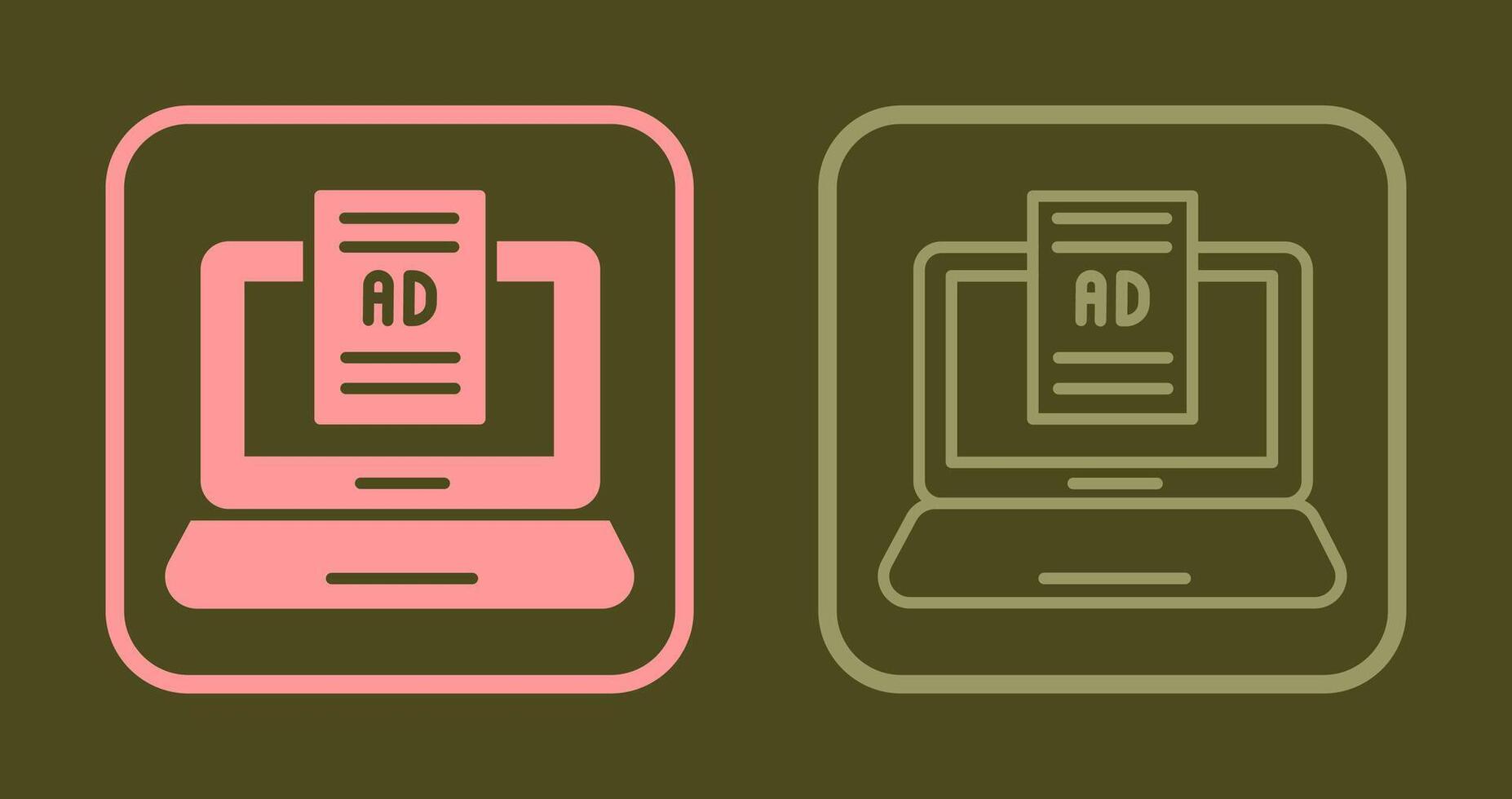 Internet Ads Icon vector