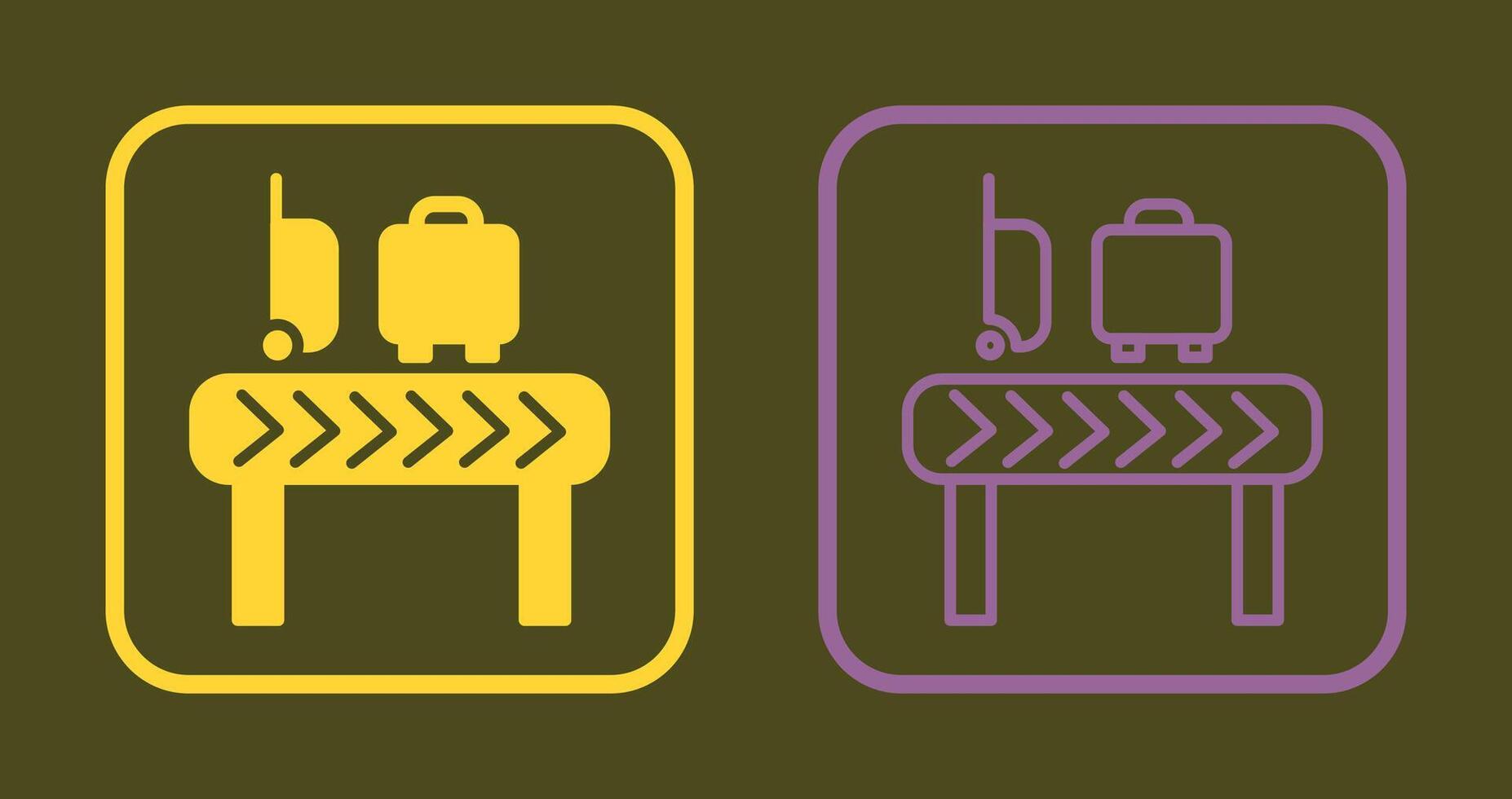 Luggage Carousel Icon vector