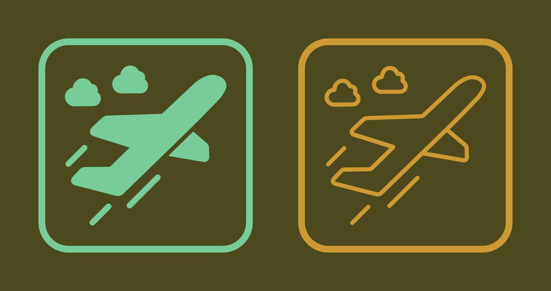 Flight Takeoff Icon vector