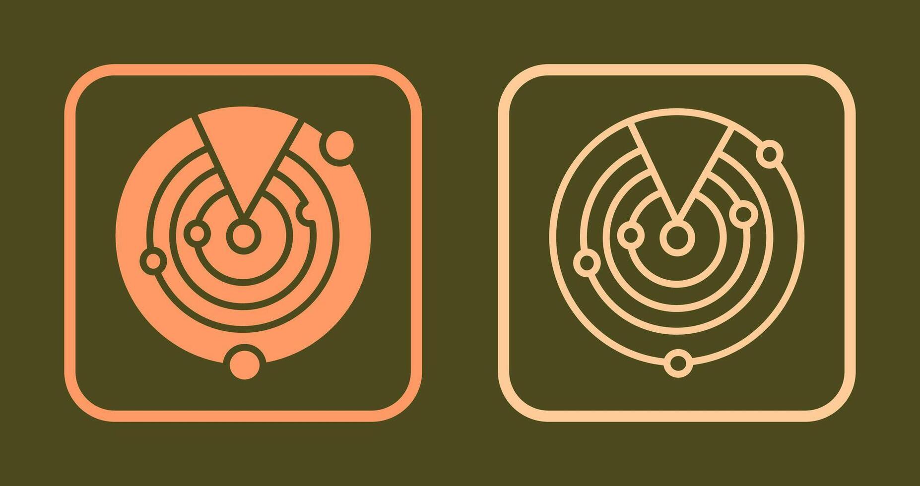 Radar Screen Icon vector