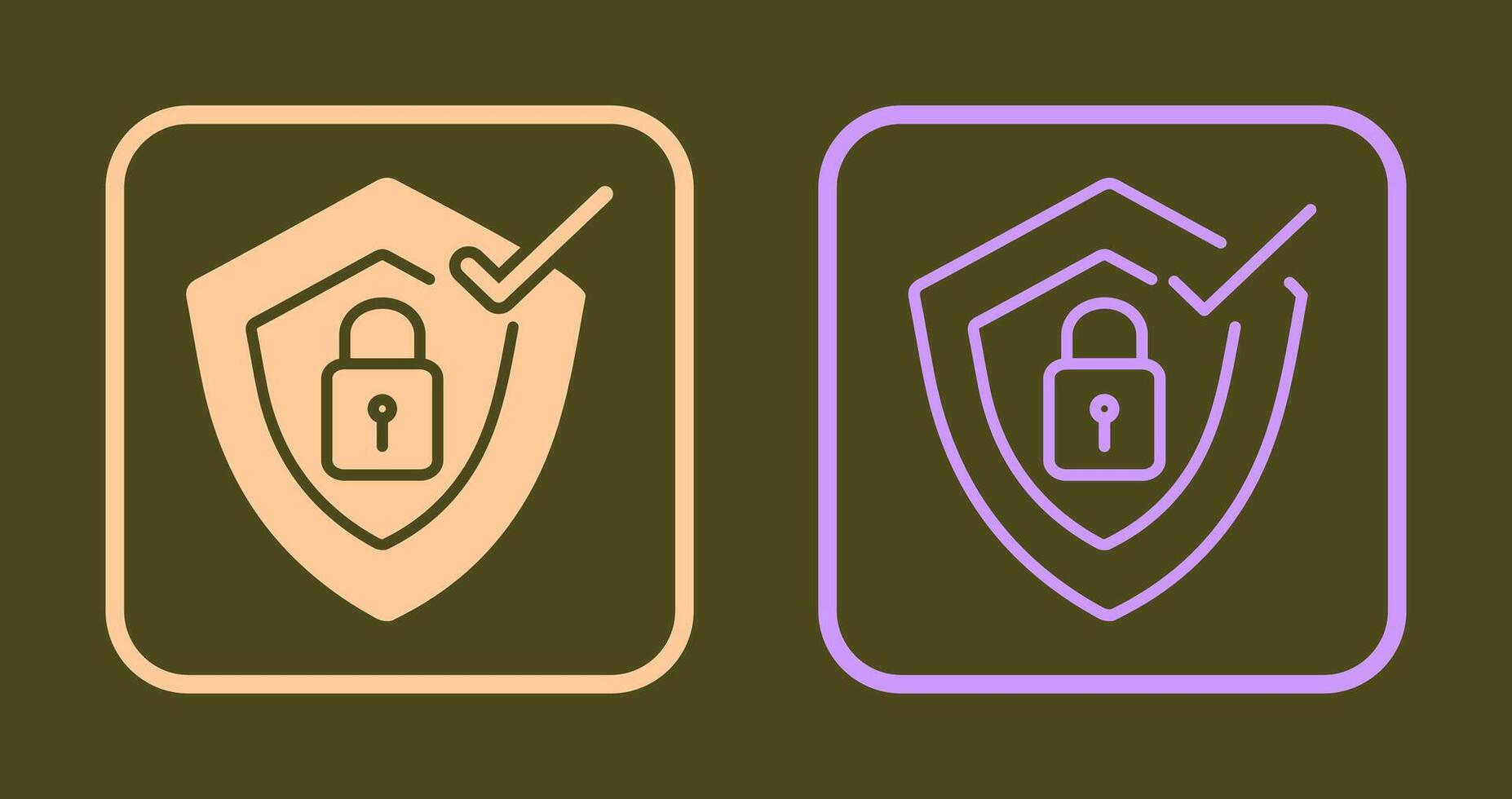 verificado proteccion icono vector