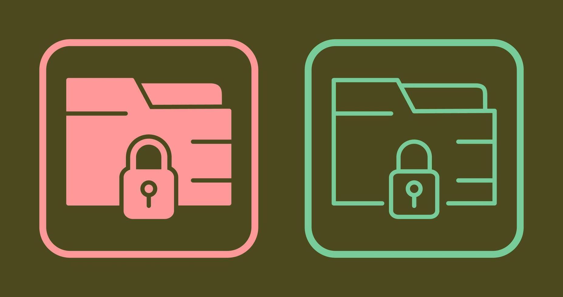 Secure Folder Icon vector