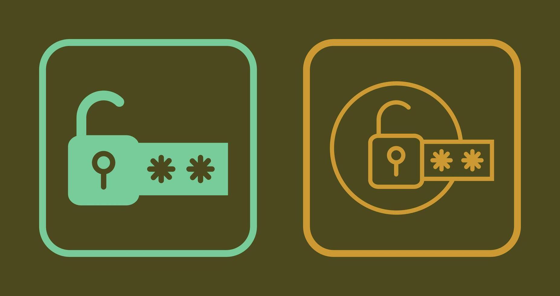 Passcode Lock Icon vector