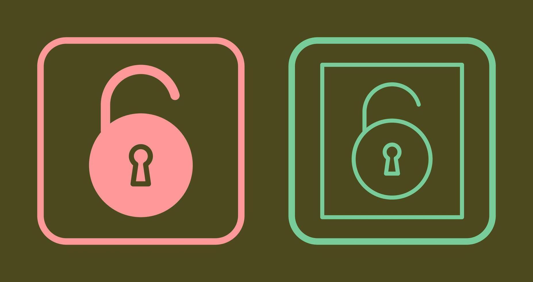 Open Lock Icon vector