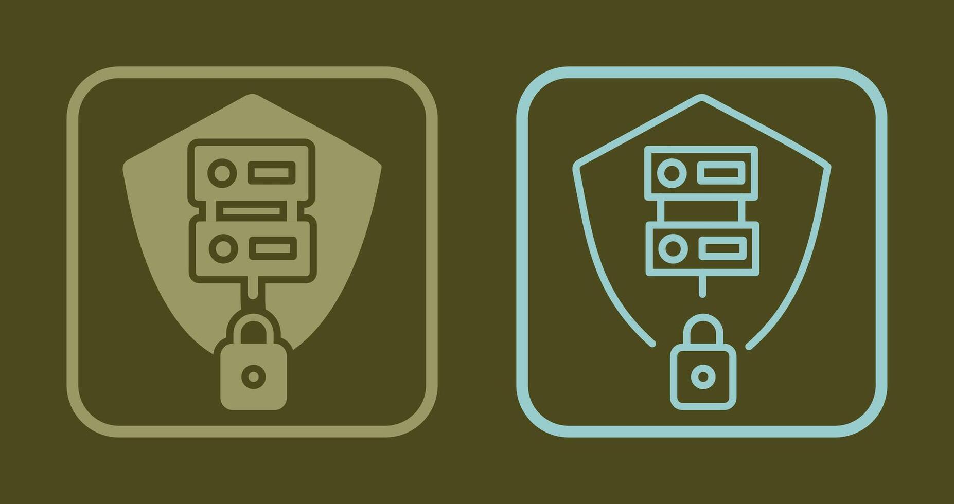 Secure Server Icon vector