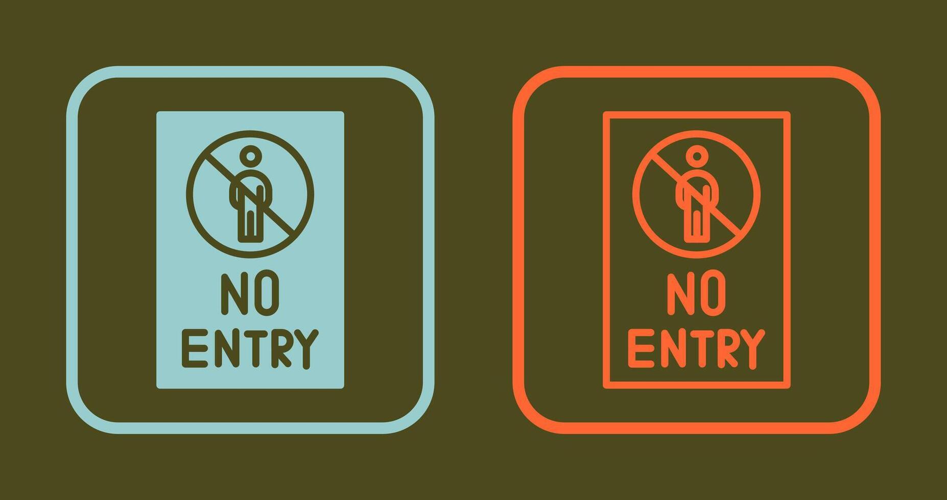 No Entry Sign Icon vector