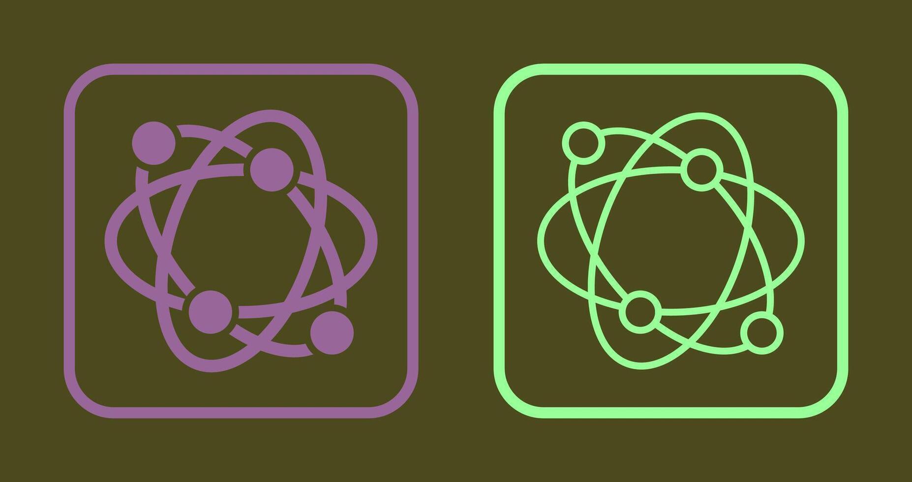 Atomic Structure Icon vector