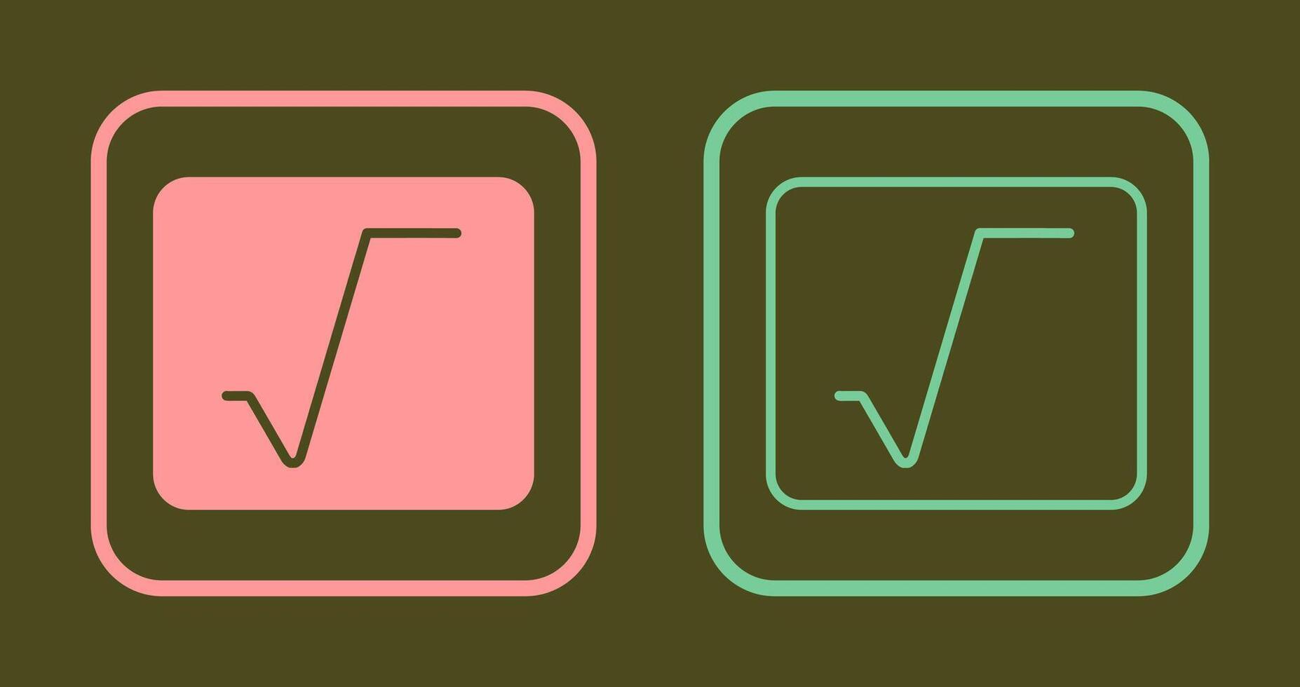 Square Root Icon vector