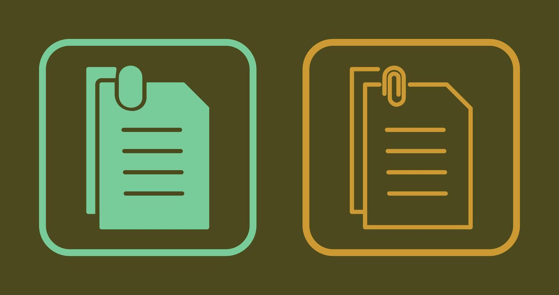 Attached Documents Icon vector