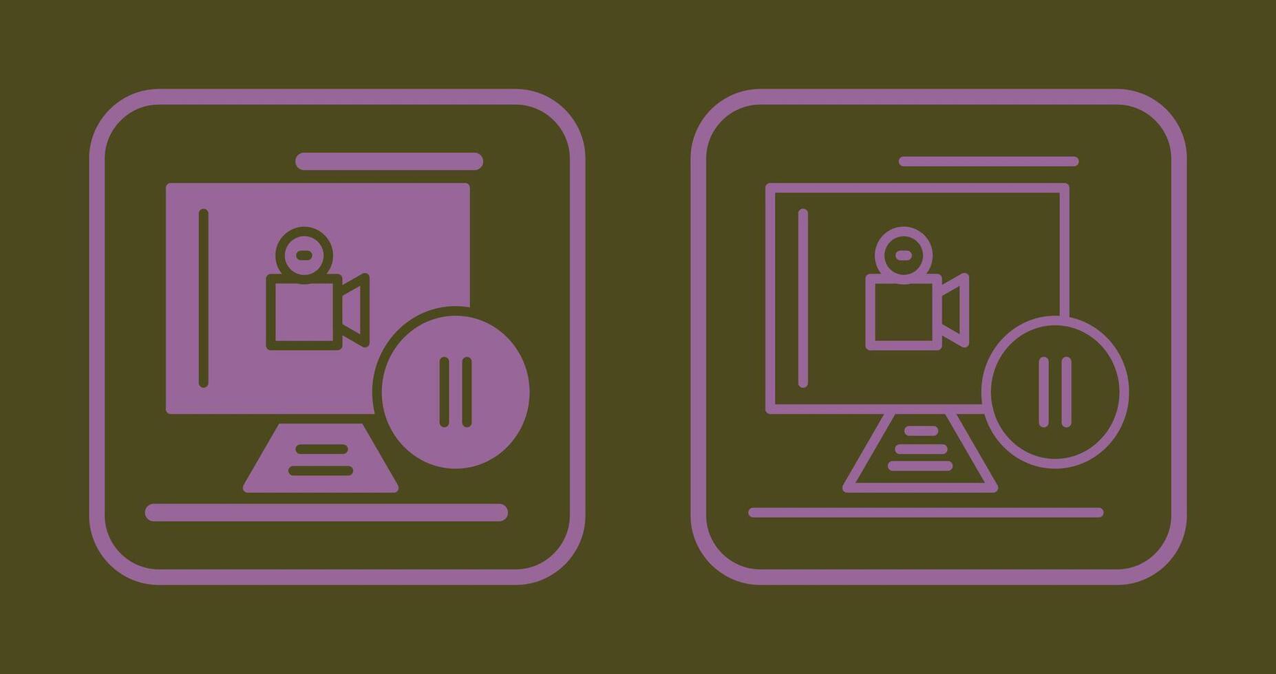 Pause Button Icon vector