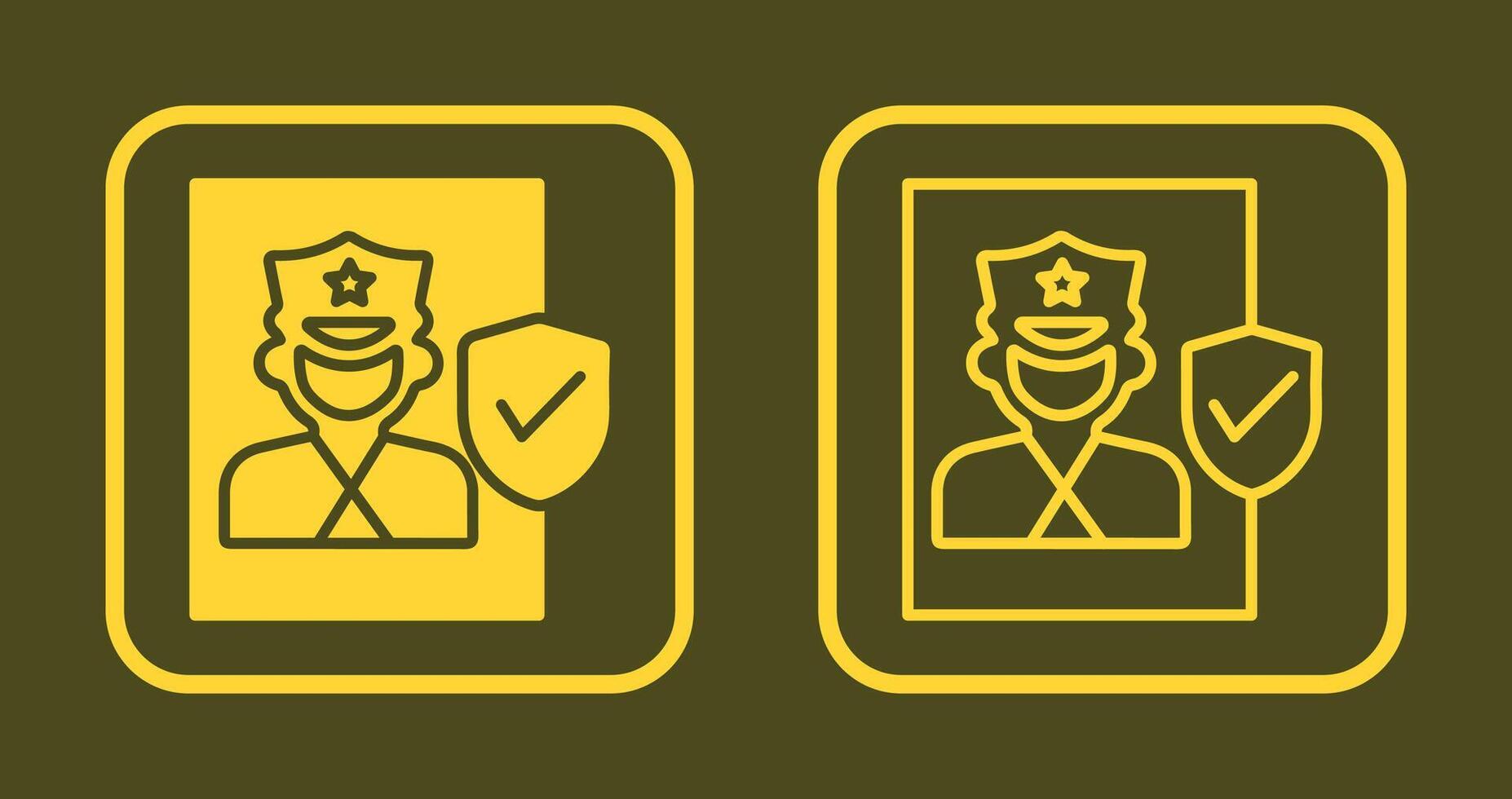 Cinema Security Guard Icon vector