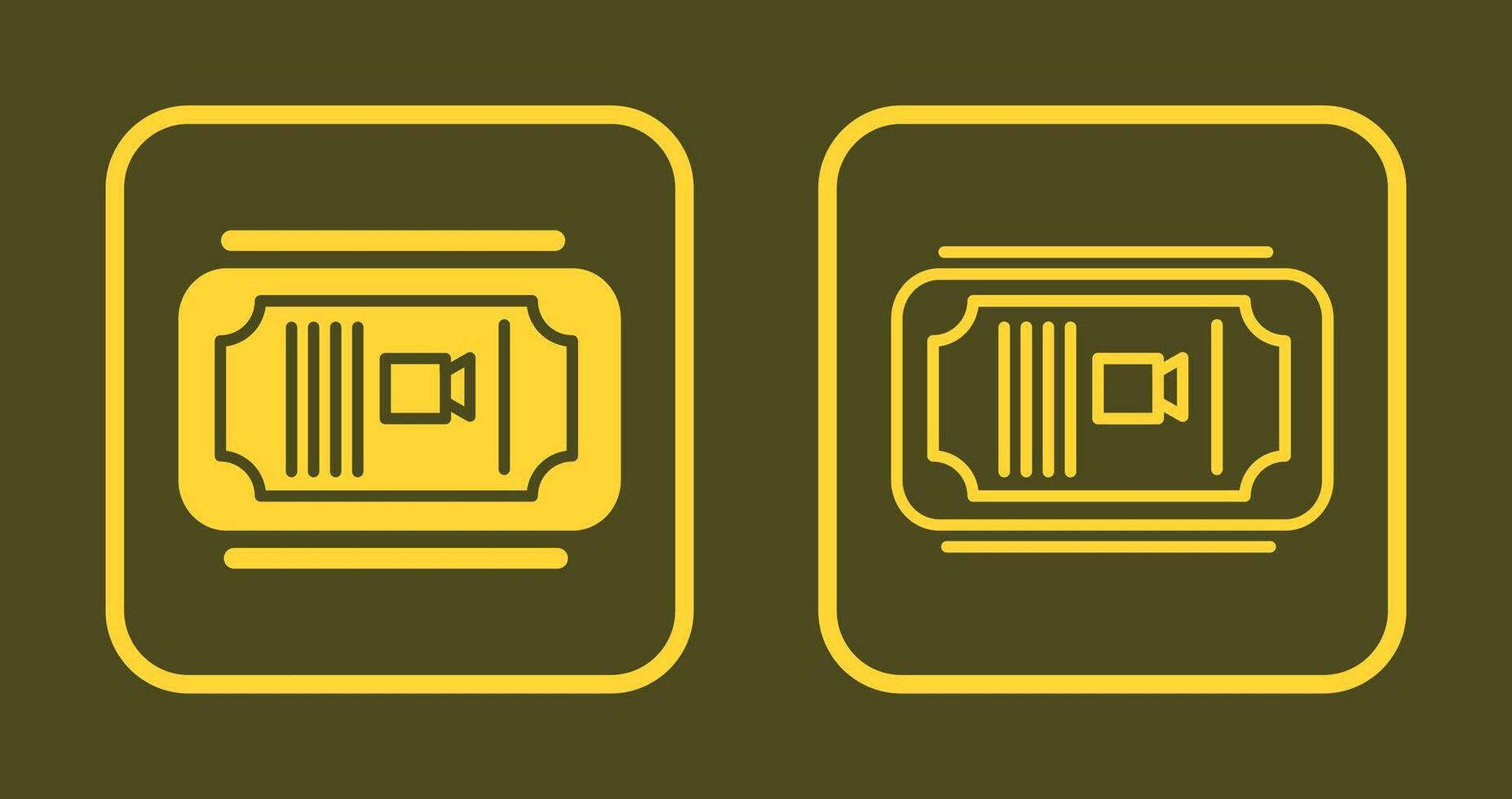 icono de entrada de cine vector