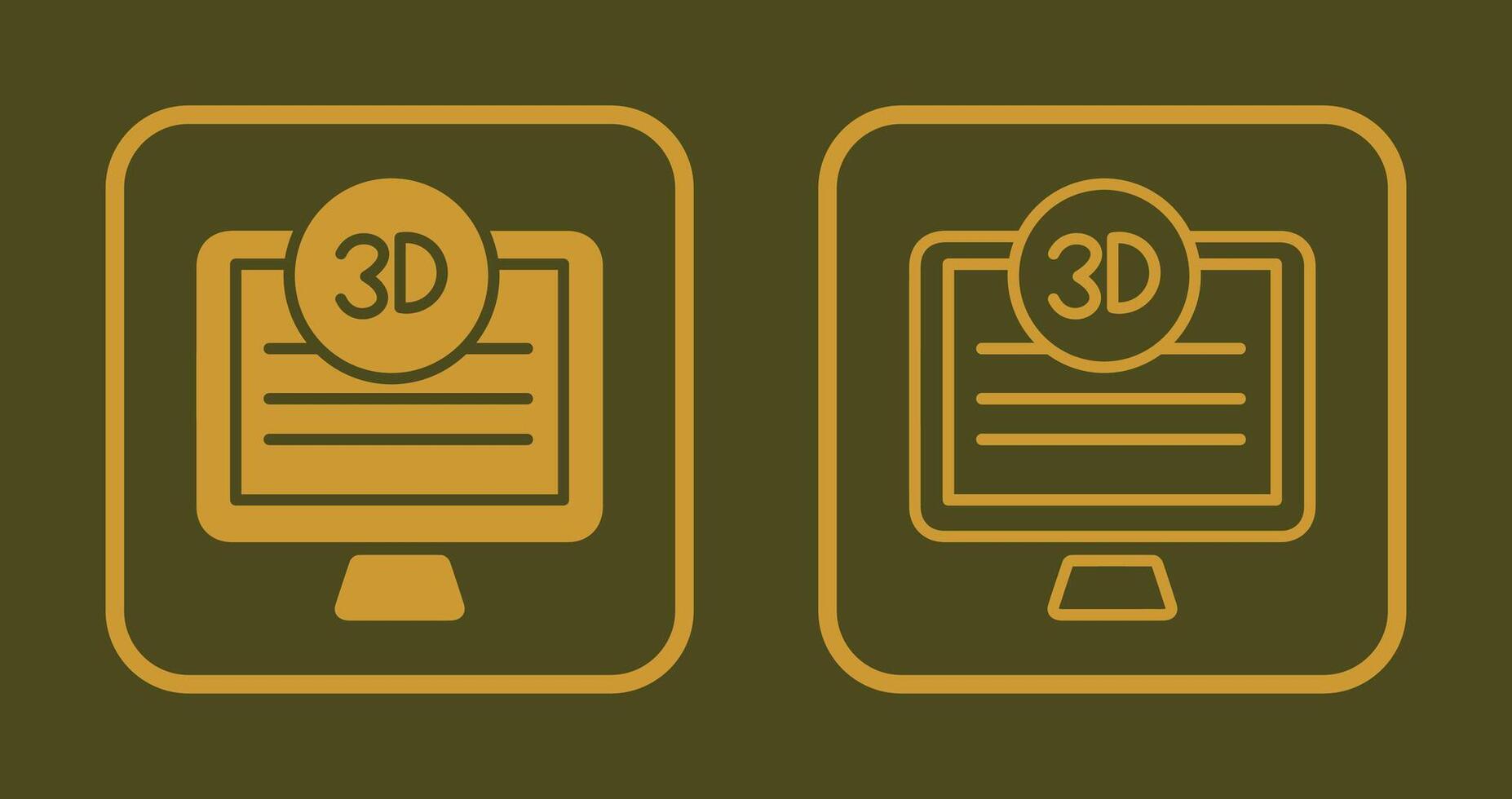 3D Quality Screen Icon vector