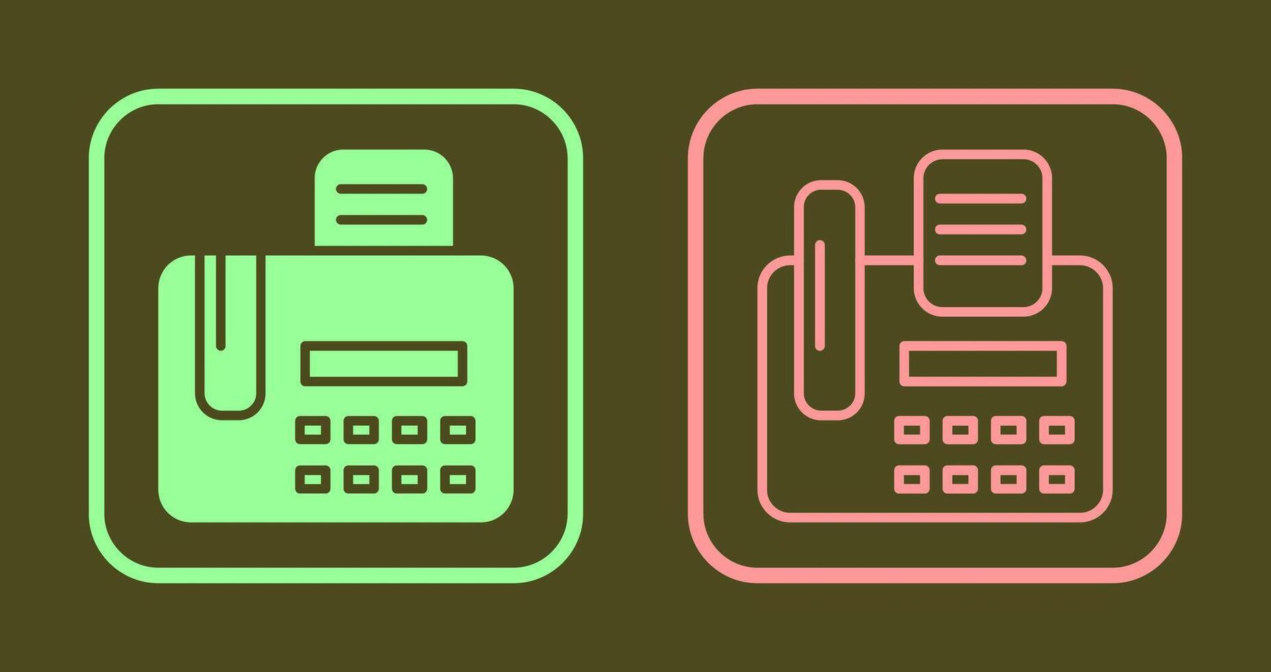 Fax Machine Icon vector