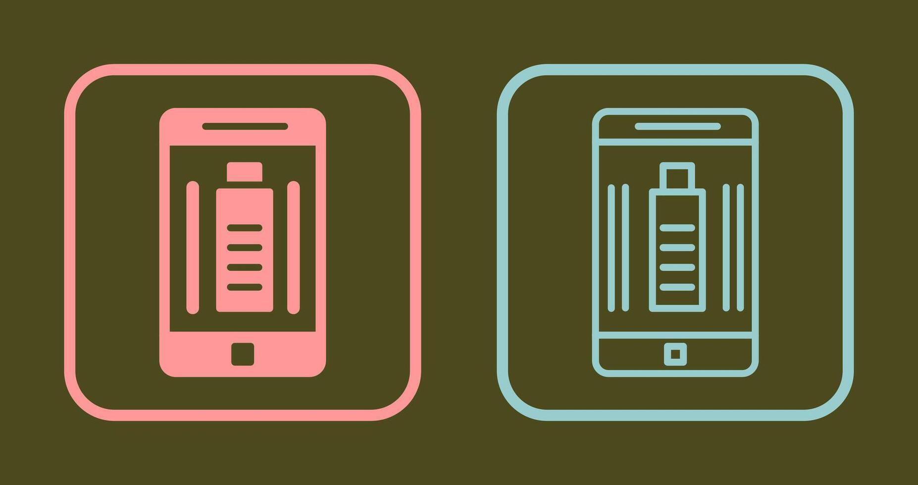 Mobile Battery Icon vector