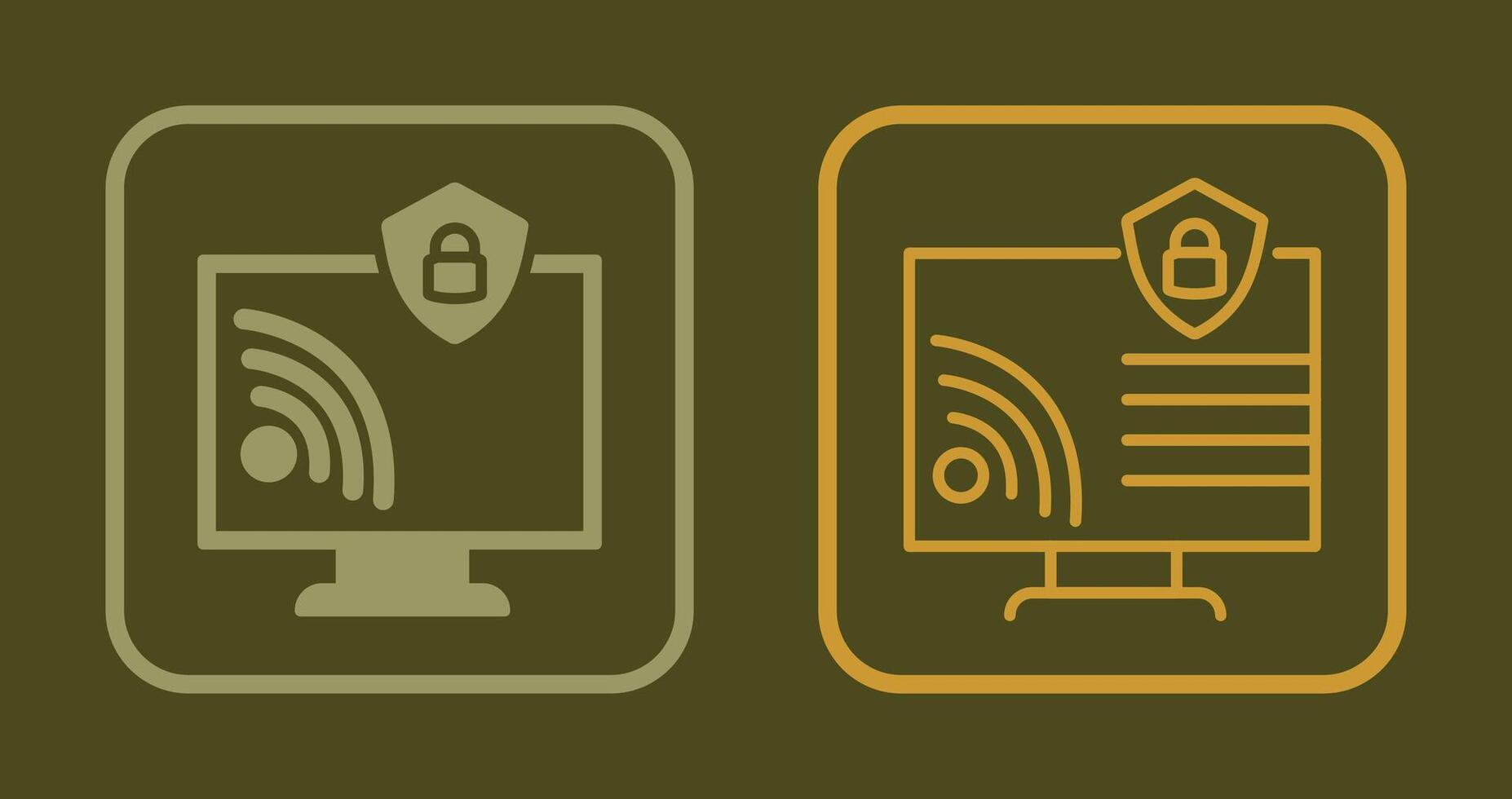 Wifi Security Icon vector