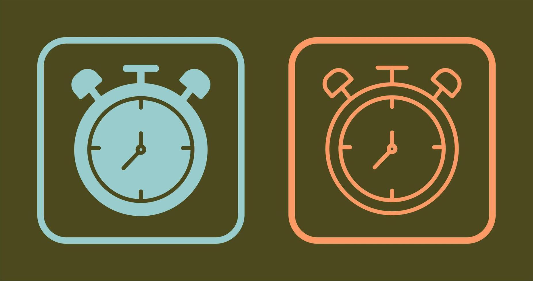 Large Clock Icon vector