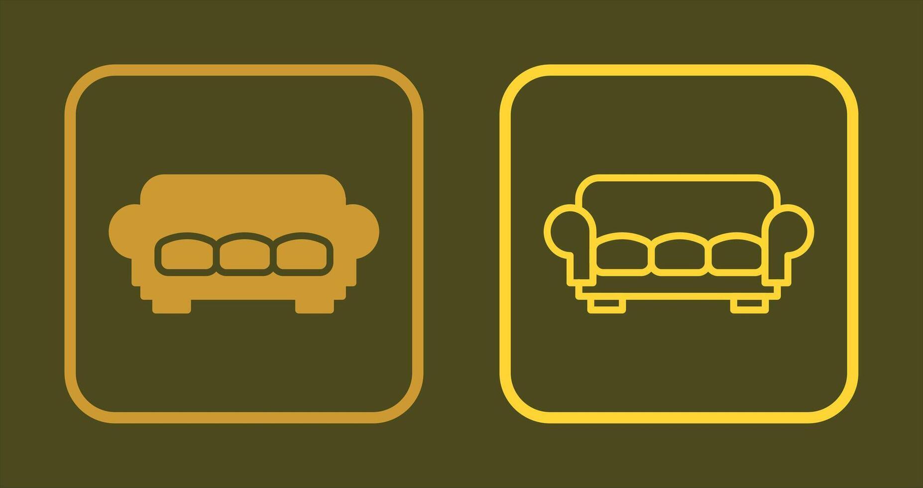 Large Sofa Icon vector