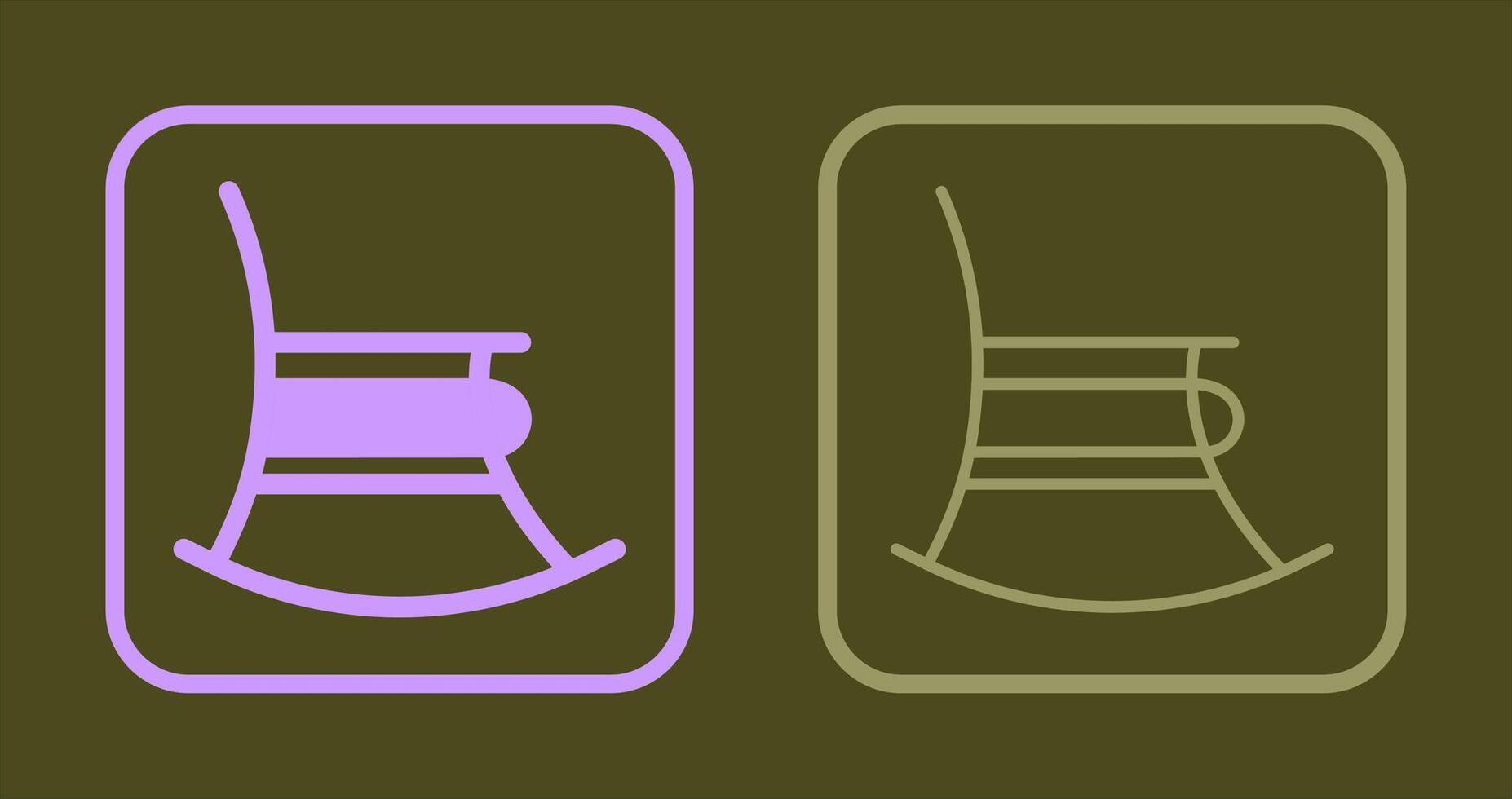 Rocking Chair Icon vector