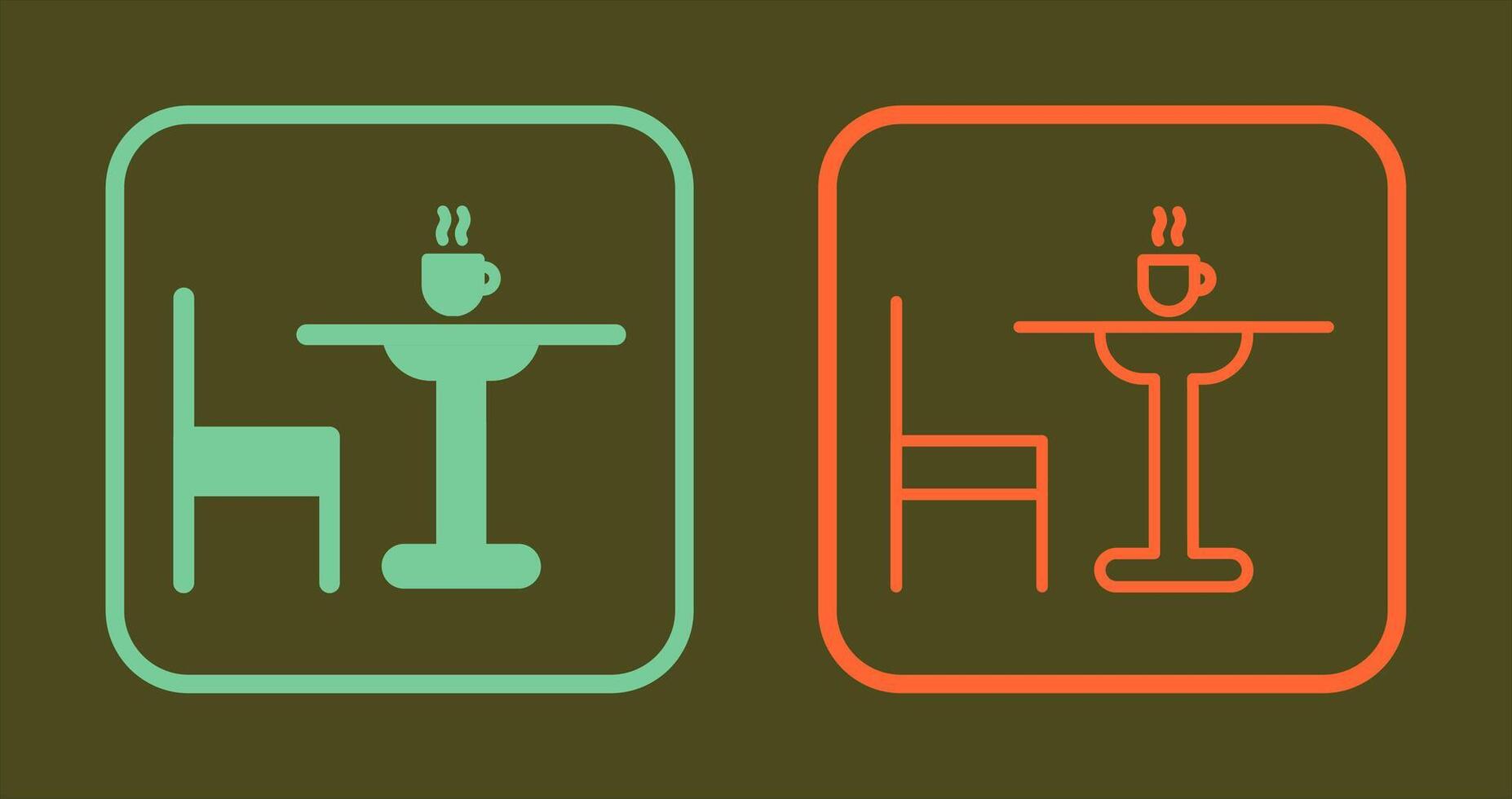 Tea Table Icon vector
