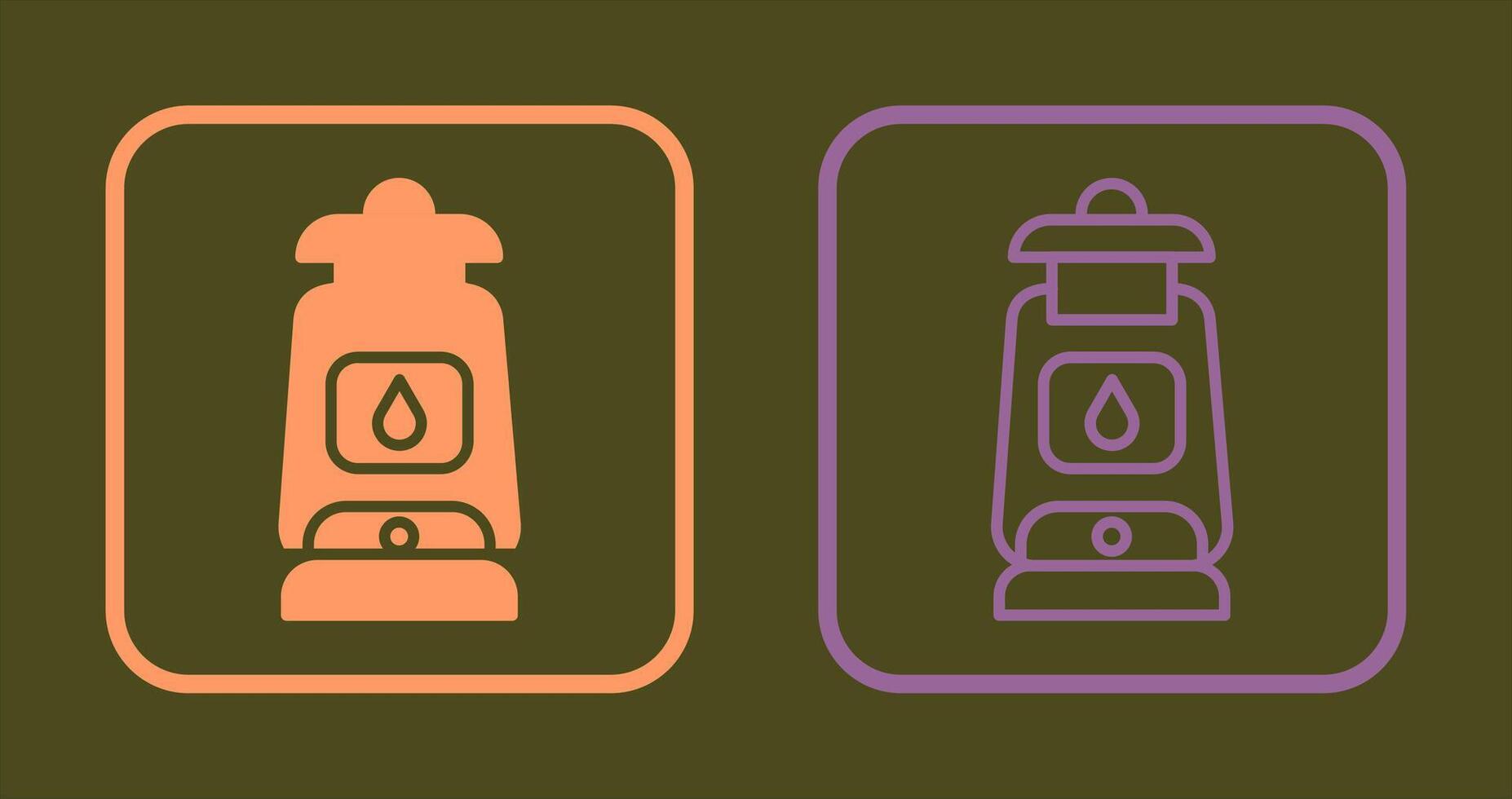 Oil Lamp Icon vector