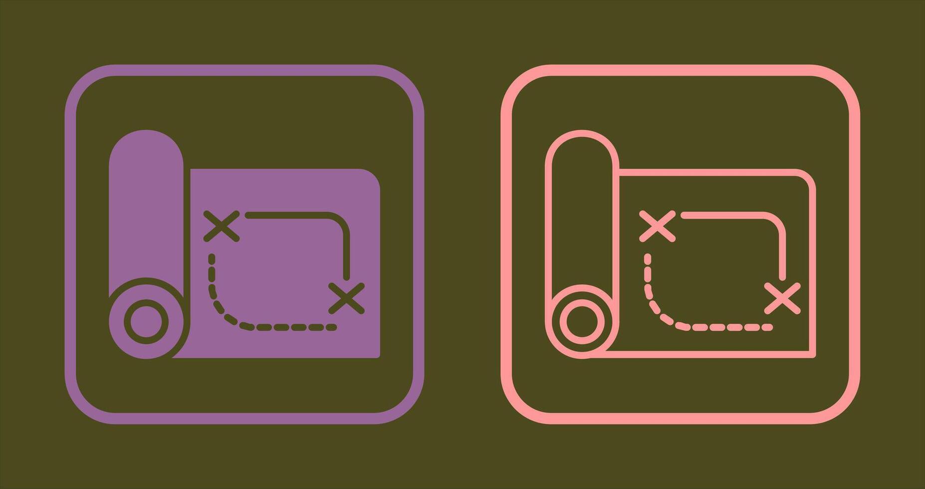 Pirate Map Icon vector