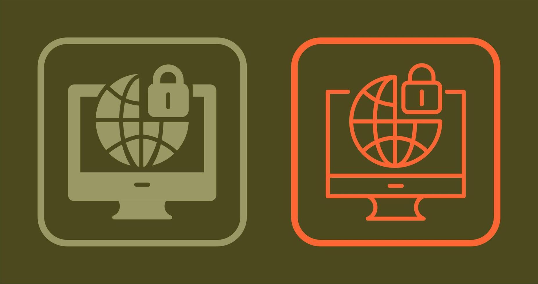 Internet Security Icon vector
