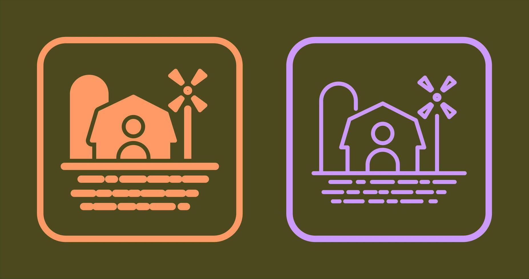 Farm House Icon vector