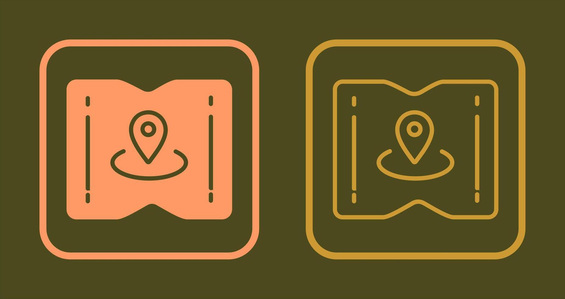 Map and Location Icon vector