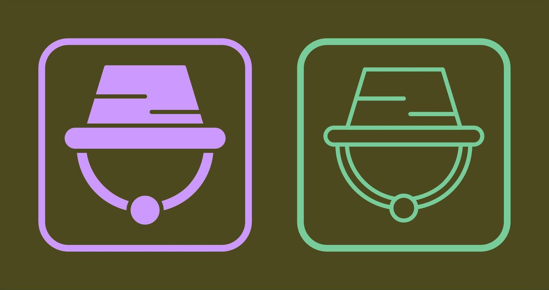 Camping Hat Icon vector