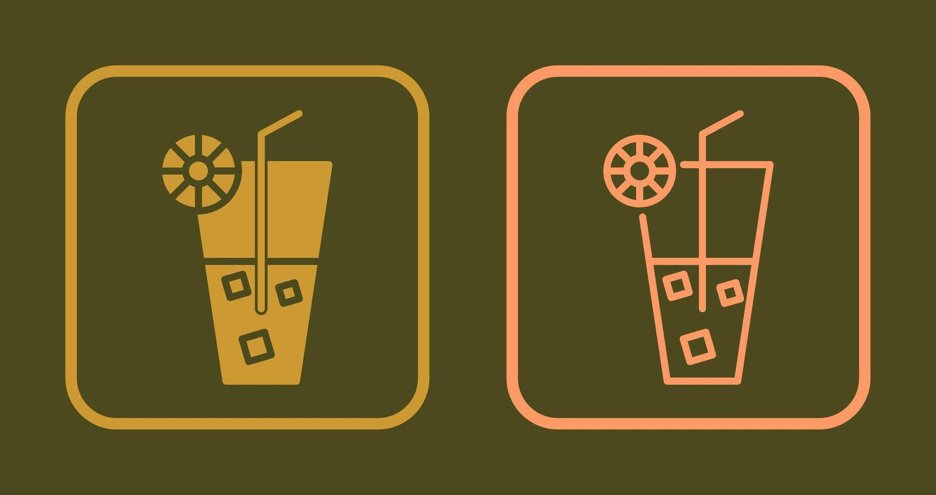 Rainbow Drink Icon vector