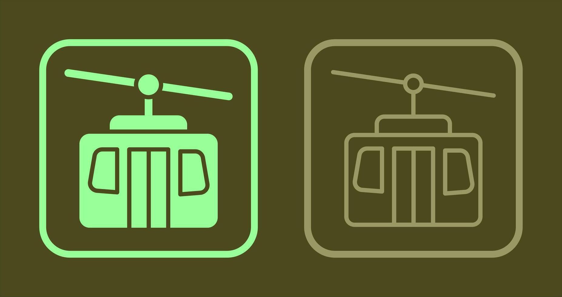 Cable Car Icon vector