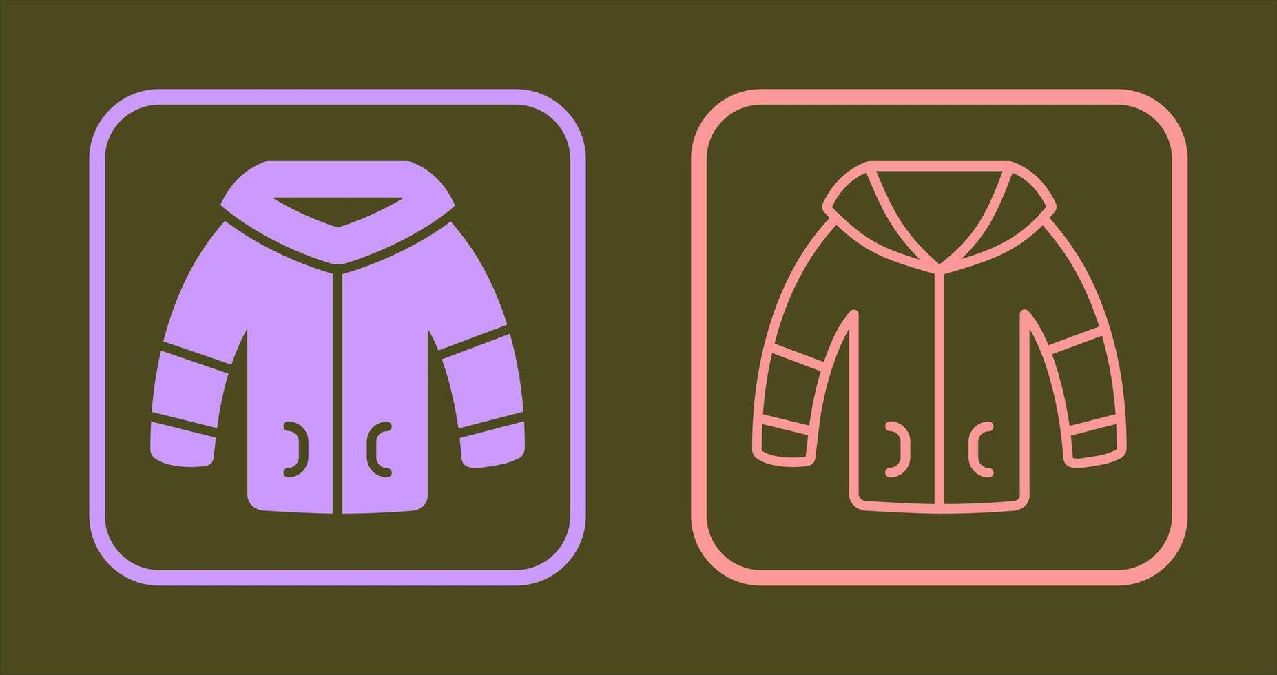 Winter Jacket Icon vector