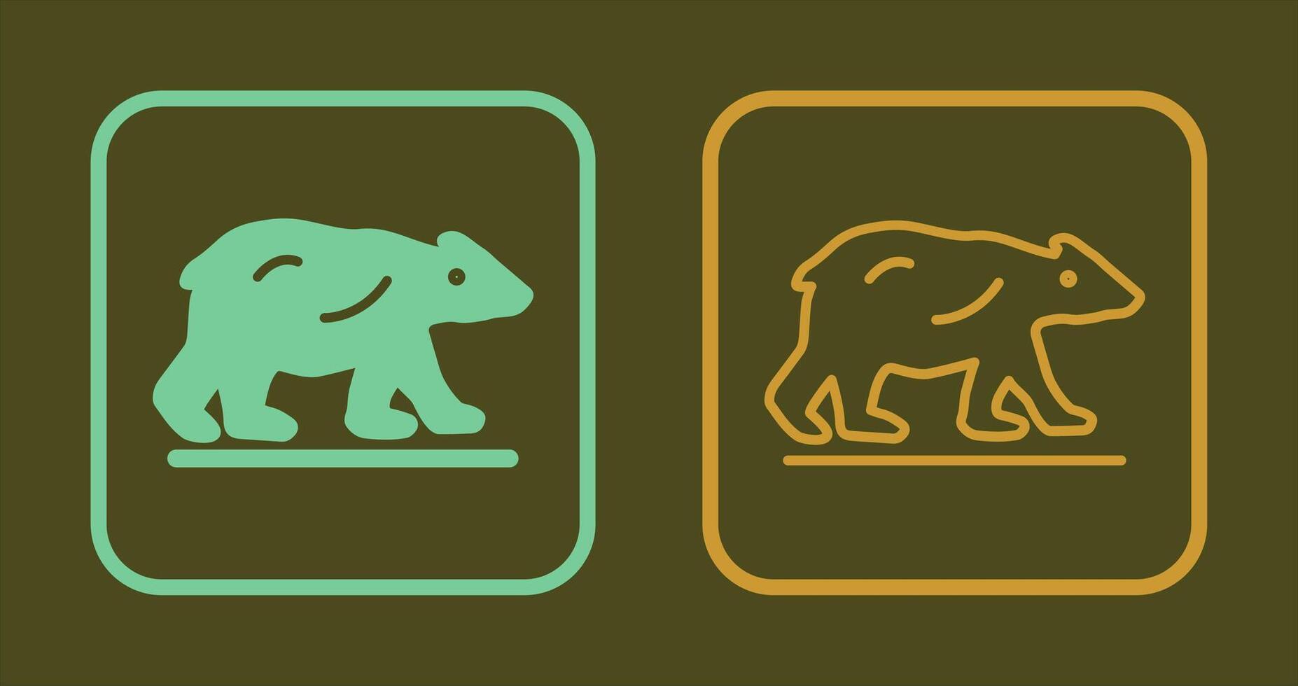 Polar Bear Icon vector