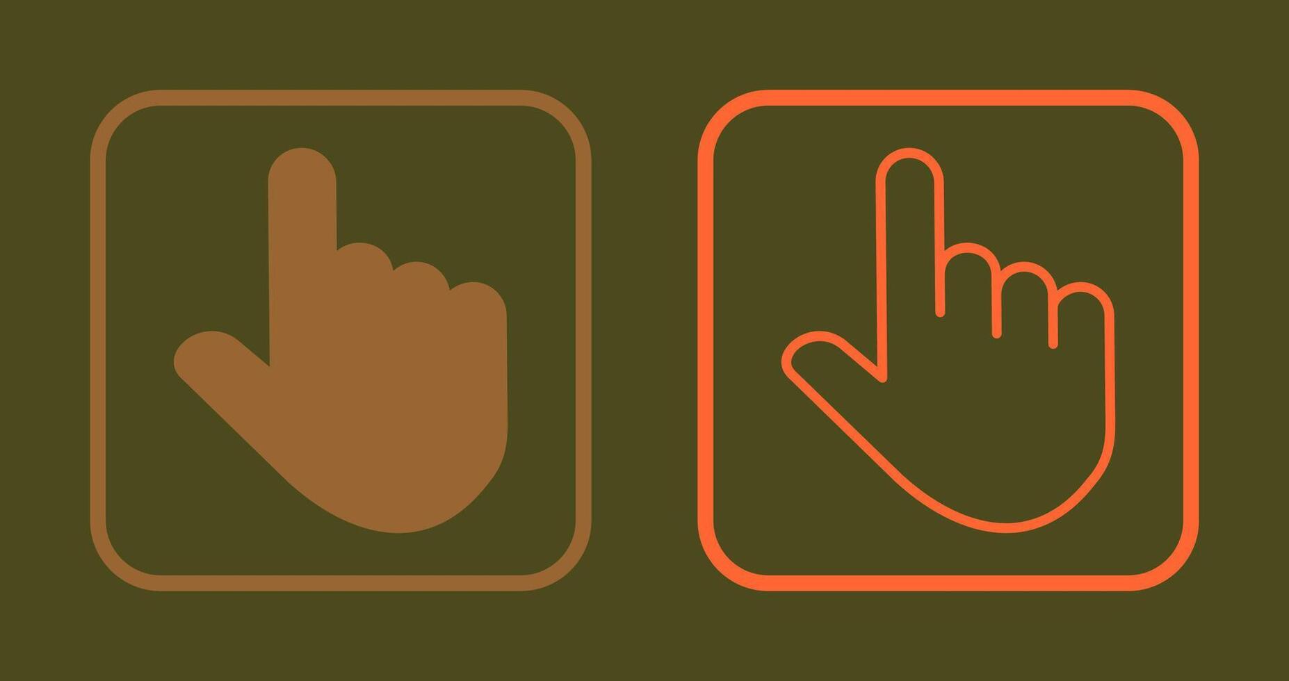 Raised Finger Icon vector