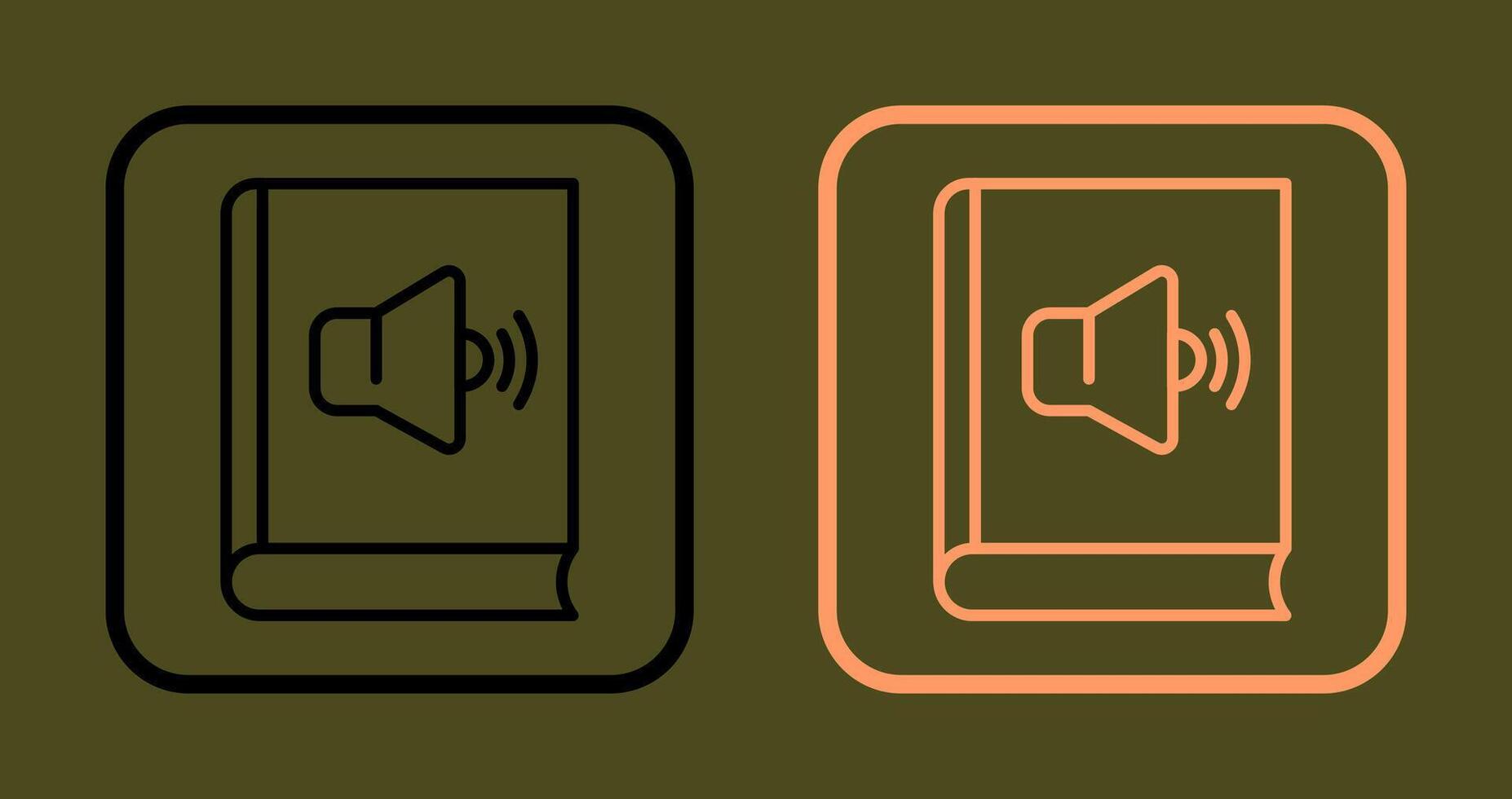 Audio Book Icon vector