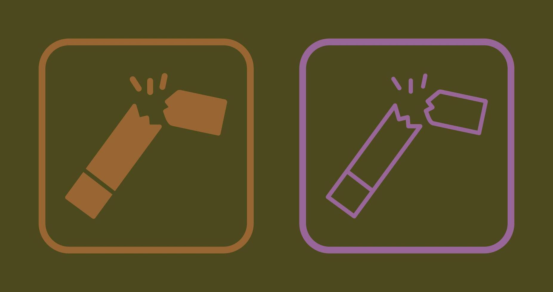 Broken Cigarette Icon vector