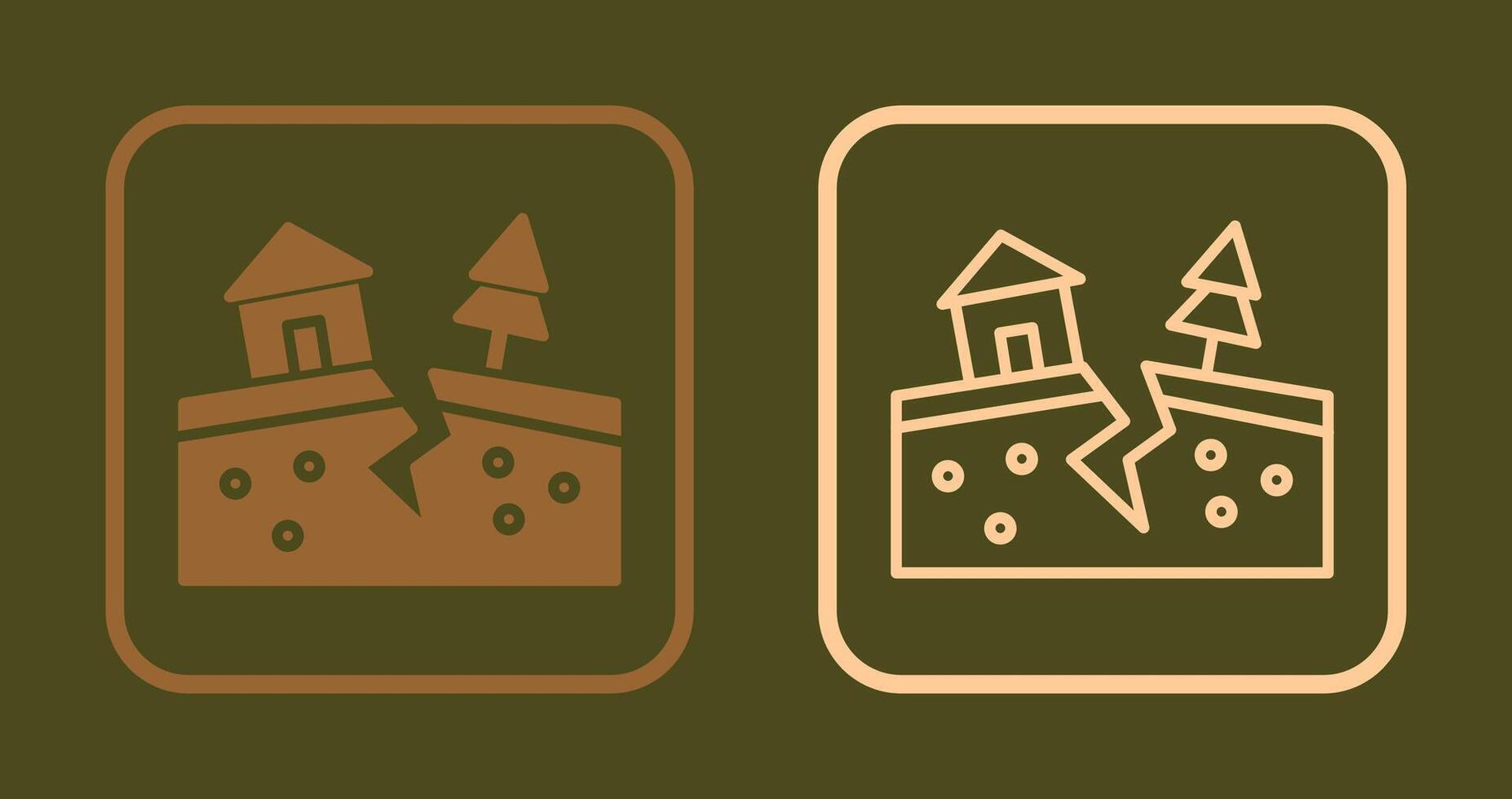 Natural Disaster Icon vector