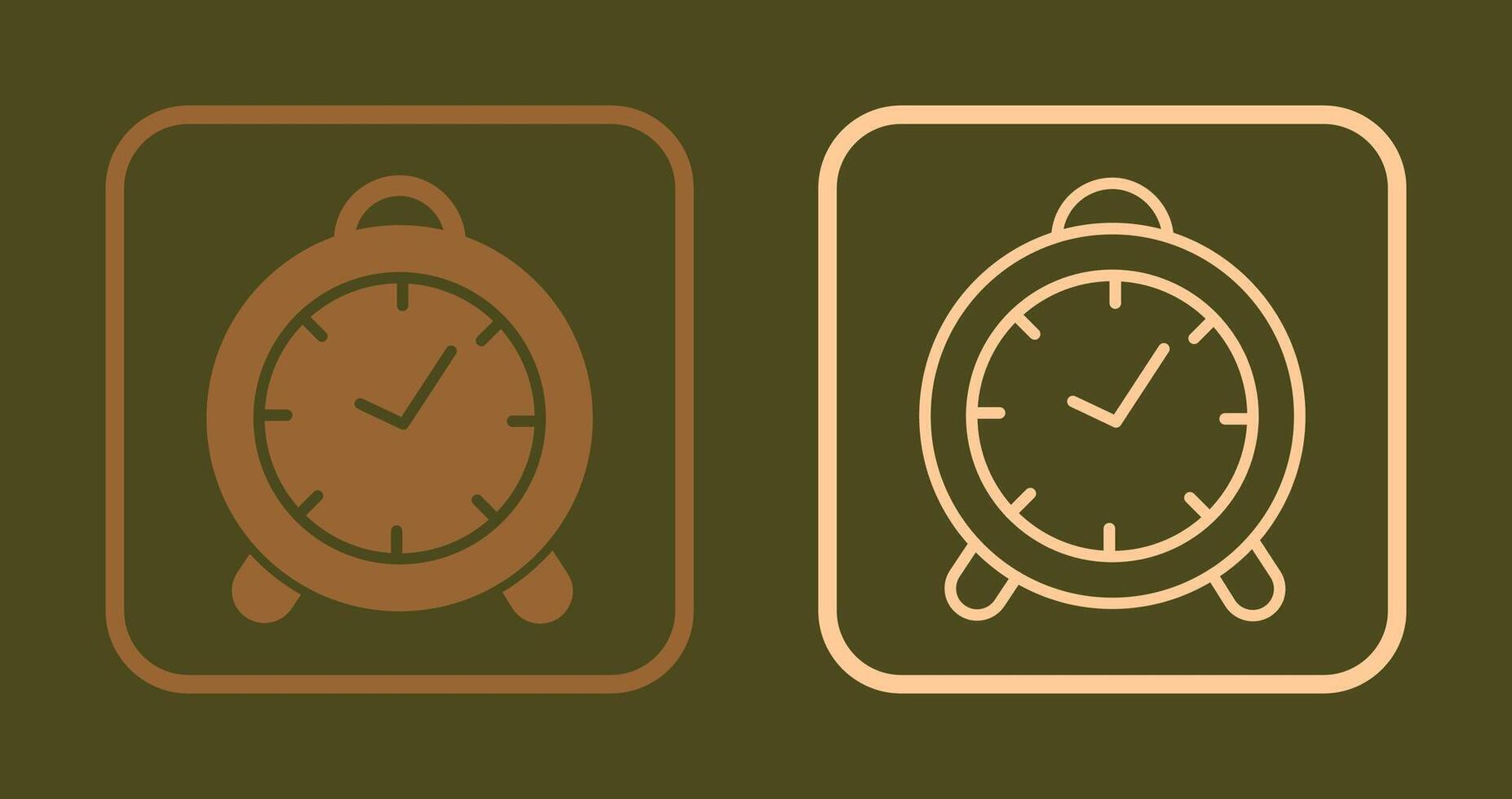 icono de reloj despertador vector