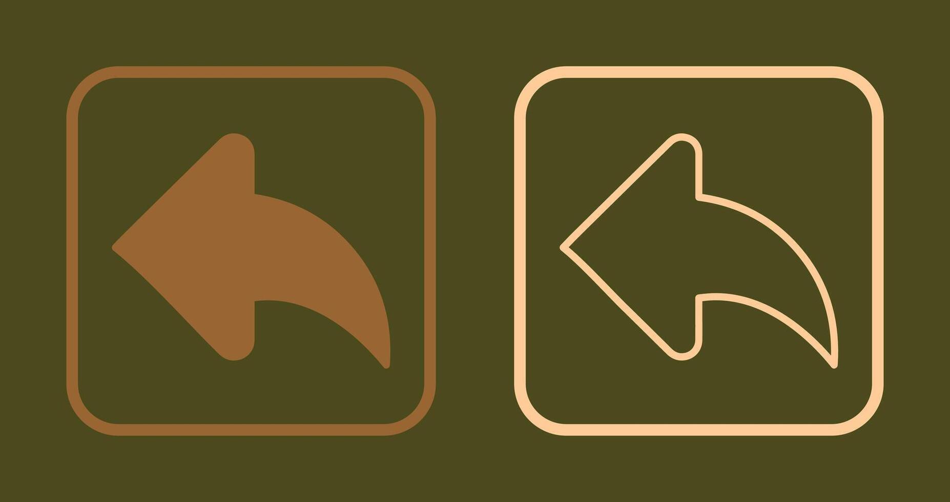 Left Back Arrow Icon vector
