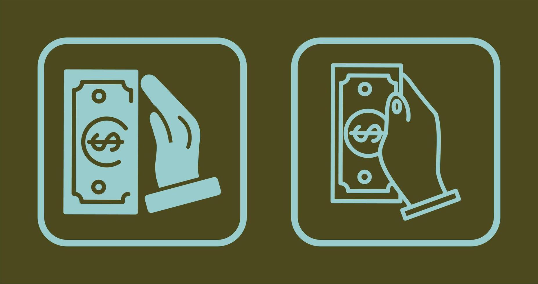 Cash Receiving Icon vector