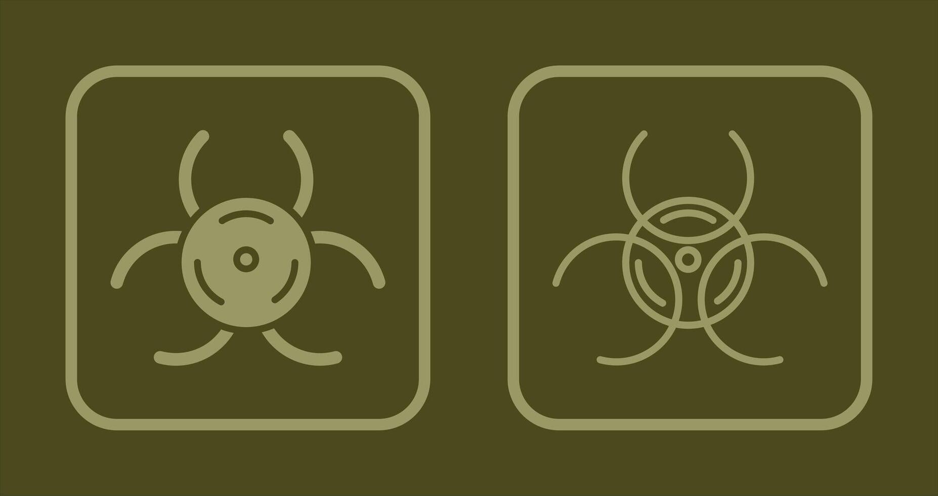 Biological Hazard Icon vector